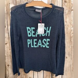 NWT Wooden Ships Dark Indigo Sweater Beach Please size small